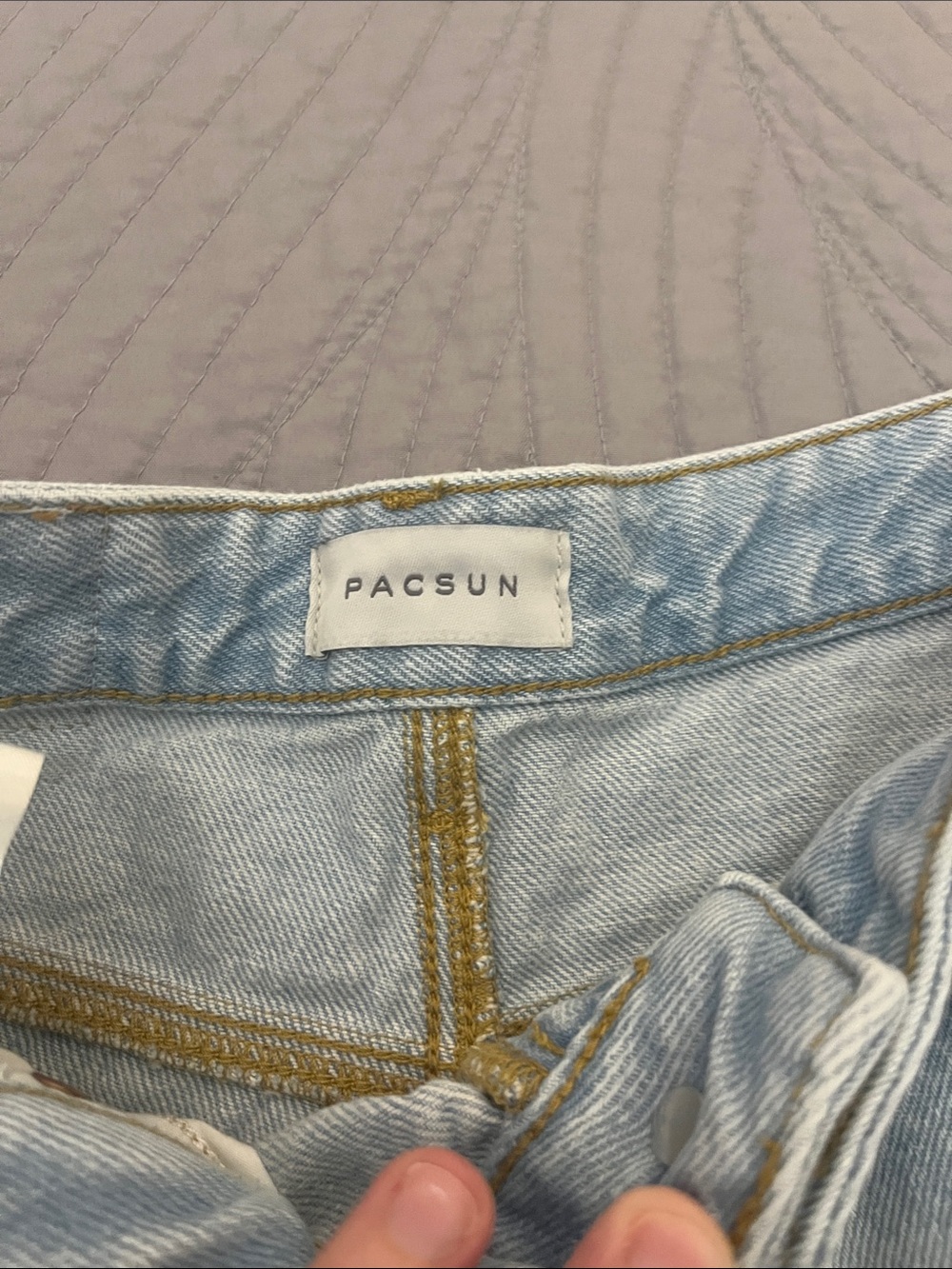 PacSun Casey Light Low Rise Blue Wide Leg Jeans - Picture 2 of 4